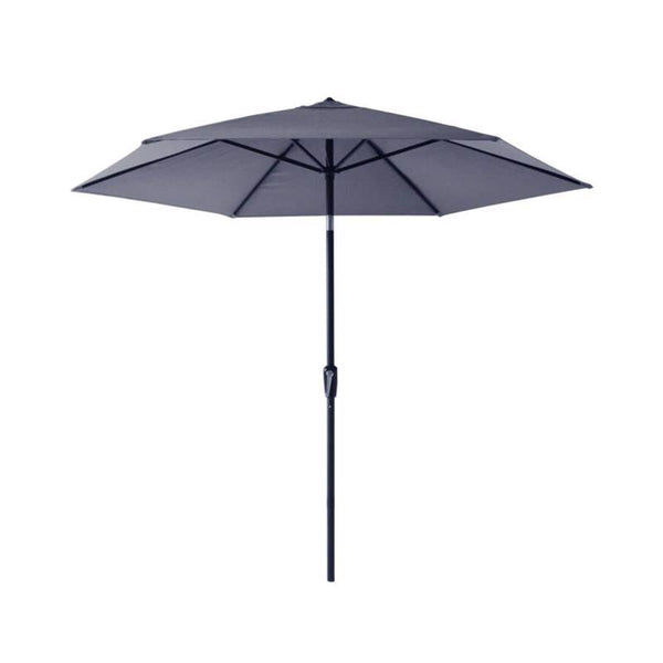 Sombrilla inclinable para patio azul de 9 pies Davenport de Living Accents