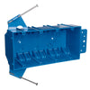 Carlon 55 cu in Rectangle PVC 4 gang Outlet Box Blue