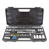 Great Neck 1/4, 3/8 and 1/2 in. drive Metric and SAE Socket and Ratchet Set 52 pc