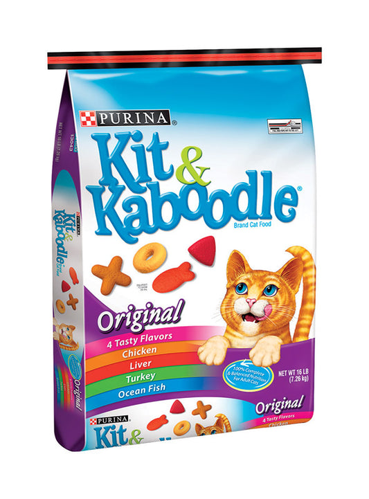 Purina Kit & Kaboodle Adult Original Blend of Great Flavor Dry Cat Food 16 lb
