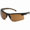 Carhartt Rockwood Anti-Fog Safety Glasses Sandstone Bronze Lens Black Frame 1 pc