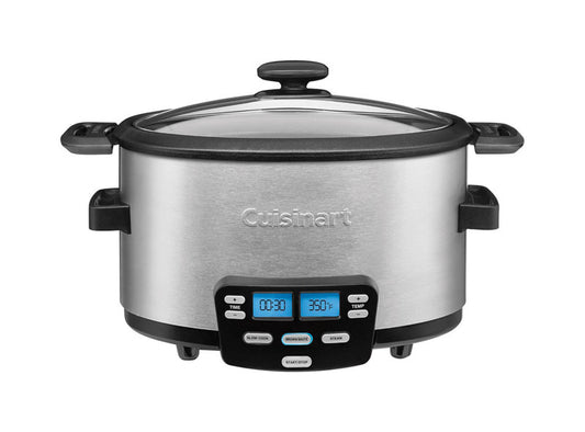 Cuisinart 4 qt Silver Stainless Steel Programmable Slow Cooker