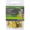 Hillman AnchorWire Brass-Plated Classic Picture Hanger 50 lb. 20 pk (Pack of 5)