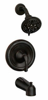 Tiffin Tub & Shower Faucet, Single Handle, Mediterranean Bronze
