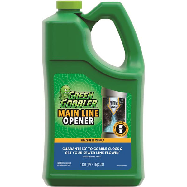 Limpiador líquido de tuberías principales Green Gobbler 128 oz (paquete de 4)