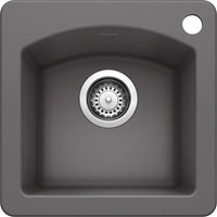 Diamond Bar Sink Dual Mount - Cinder