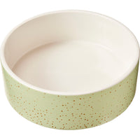 Spot Speckled Stoneware Dog Dish