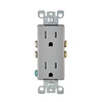 Leviton Decora 15 amps 125 volt Duplex Gray Outlet 5-15R 1 pk - Deal of The Week