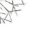 Celebrations LED Blue/Pure White Shimmering Sphere 20 in. Hanging Decor