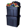 Rubbermaid Roughneck 18 gal Navy Storage Box 16.375 in. H X 15.875 in. W X 23.875 in. D Stackable (Pack of 6)