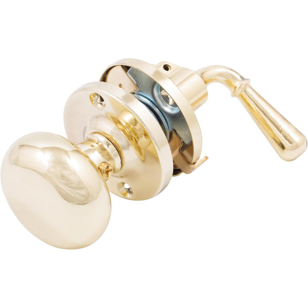 Rim Storm Door Lock, with 1-Inch Backset, 1-3/4 Inches, Polished Brass by Stone Harbor Hardware