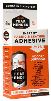 Tear Mender High Strength Liquid Fabric & Leather Adhesive 2 Oz (Pack of 4)