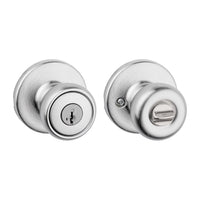 Kwikset Tylo Satin Chrome Entry Lockset K3 1-3/4 in.