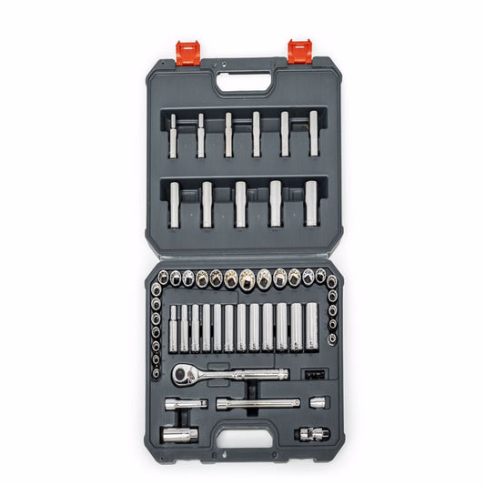 Crescent 3/8 in. drive Metric and SAE 6 and 12 Point Mechanic's Tool Set 57 pc