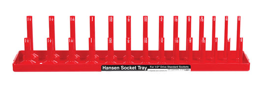 Hansen Global 18 in. L X 1/2 in. drive SAE Socket Tray 1 pc