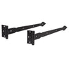 National Hardware 5/32 in. W X 14 in. L Black Steel Spear T Hinge 2 pk