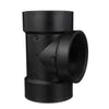 Charlotte Pipe 4 in. Hub X 4 in. D Hub ABS Flush Cleanout Tee