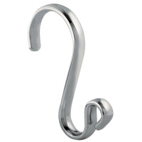 InterDesign Chrome Silver Metal Axis Shower Curtain Rings (Pack of 4)