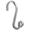 InterDesign Chrome Silver Metal Axis Shower Curtain Rings (Pack of 4)