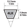 Mitsuboshi Super KB Standard V-Belt 0.5 in. W X 25 in. L For Riding Mowers