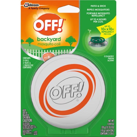 OFF! Insect Repellent Coil For Mosquitoes 1.06 oz. (Pack of 6)