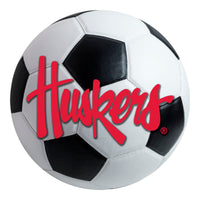 University of Nebraska Script Soccer Ball Rug - 27in. Diameter