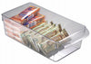 iDesign Clear Storage Bin 3.5 in. H X 6 in. W X 11.5 in. D Stackable