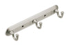 Moen Yorkshire Brushed Nickel 3-Hook Rack 10 in. L Zinc