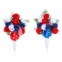 Gerson American Flag Memorial Vase 1 pc (Pack of 12)
