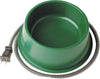 Pet Bowl, Heated, Green, 25-Watt, 1-Qt.