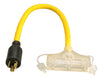 Southwire Outdoor 2 ft. L Black Adapter Cord 12/3 STW