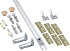 National Hardware 48 in. L White Steel Folding Door Hardware Set 1 pk
