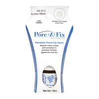 Porc-A-Fix Kohler White Low VOC Porcelain Sheen Touch-Up Glaze 15 cc Capacity