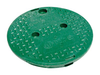 NDS 9.5 in. Green Round Valve Box Cover- Foam Polyolefin, Fits 10" Box - Deal of The Week