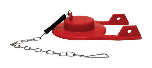 Keeney Flapper and Chain Red Rubber For Kohler