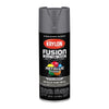 Krylon Fusion All-in-One Dark Metal UV-Resistant Paint & Primer Spray 12 oz. (Pack of 6)