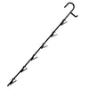 17 in. Black Metal 6 Spot Clip Strip 10 pk