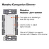 Lutron Maestro White 150 W 3-Way Dimmer Switch 1 pk - Deal of The Week