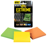 Post-It Extreme 3 in. W X 3 in. L Assorted Sticky Notes 3 pad