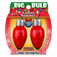 Magic Seasons Christmas Big Bulb Flashing Earrings Plastic (Pack of 12)