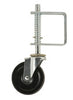 Titan 4 in. D Rubber Gate Caster 125 lb 1 pk