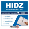 Zinsser HIDZ White Flat Water-Based Primer and Sealer 1 qt (Pack of 4)