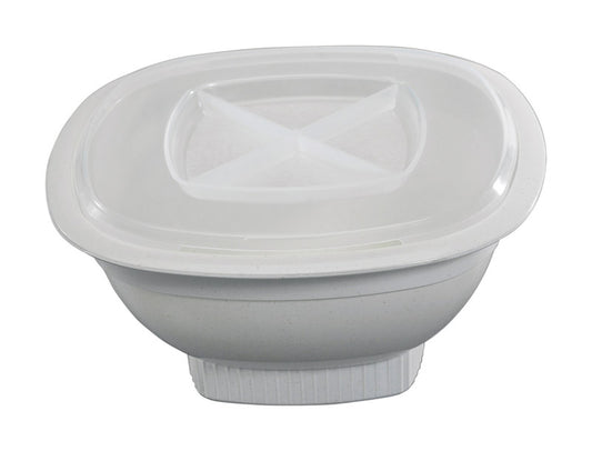 Nordic Ware White Plastic Microwave Popcorn Popper 12 cups