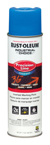 Rust-Oleum Industrial Choice Fluorescent Blue Field Marking Paint 17 oz (Pack of 12).