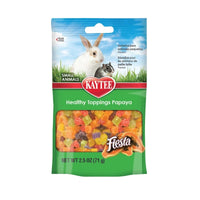 Fiesta Healthy Toppings Small Animal Papaya 2.5 oz – Real Fruit Treat for Rabbits Guinea Pigs and Other Pets