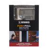 Brinks Push Pull Rotate Harper Satin Nickel Entry Lever KW1 1.75 in.