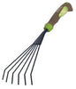 Ames Ergo Gel Grip 11.5 in. 6 Tine Steel Rake Poly Handle