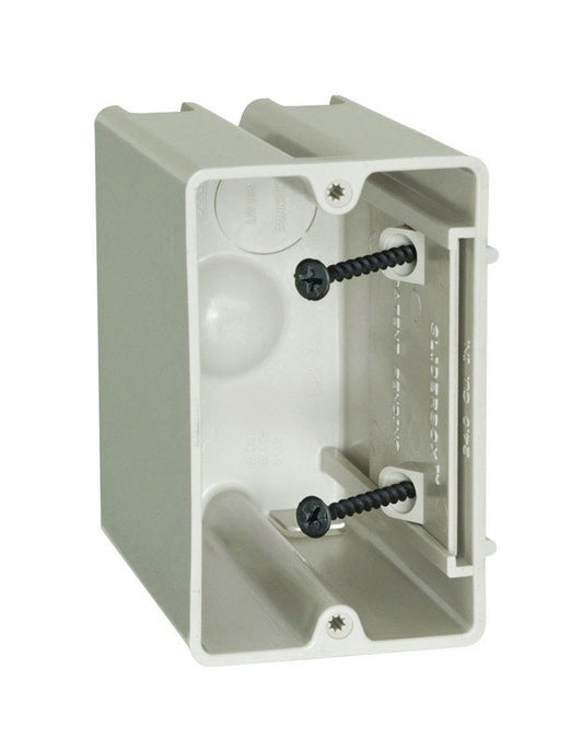 Allied Moulded SliderBox 23 cu in Square Polycarbonate 1 gang Outlet Box Beige
