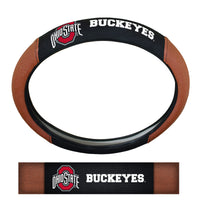 Ohio State University Football Grip Steering Wheel Cover 15" Diameter