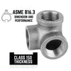 STZ Industries 1/2 in. FIP each X 1/2 in. D FIP 1/2 in. D FIP Black Malleable Iron Side Out Elbow